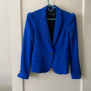 Blue puff sleeve Blazer from ZARA